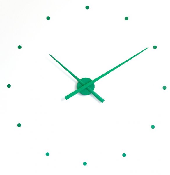 E-shop NOMON OJ Designové hodiny na stenu zelené 50cm