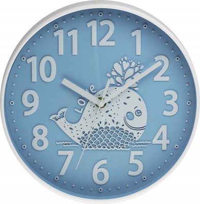 E-shop Detské nástenné hodiny MPM, 3229.30 - modrá, 25cm