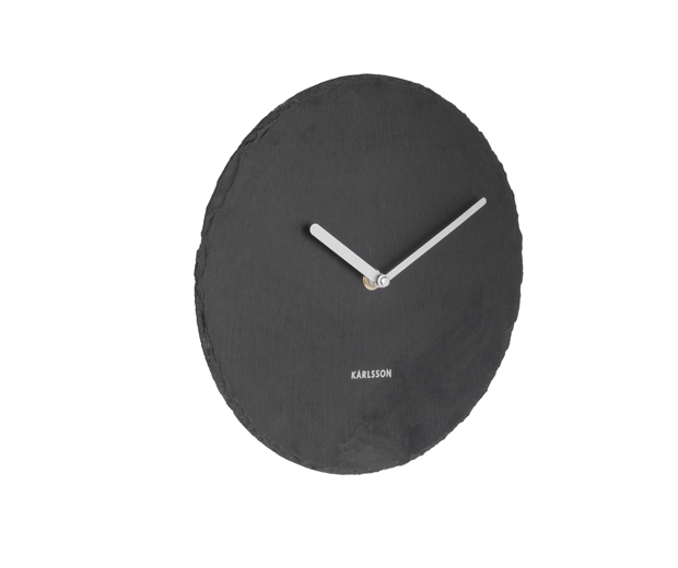 E-shop Bridlicové nástenné hodiny KA5713BK Karlsson 25cm