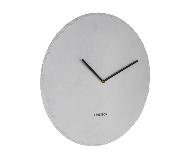 E-shop Bridlicové nástenné hodiny KA5714GY Karlsson 40cm