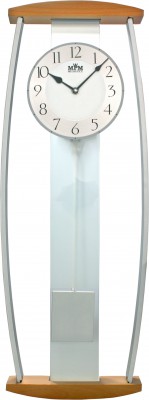 E-shop Kyvadlové hodiny MPM 3052.53 svetlé drevo, 64cm