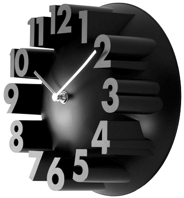 E-shop Nástenné hodiny 24288 Balvi black 22cm