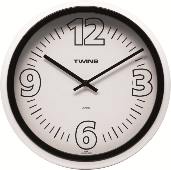 E-shop Nástenné hodiny Twins 2896 black 31cm