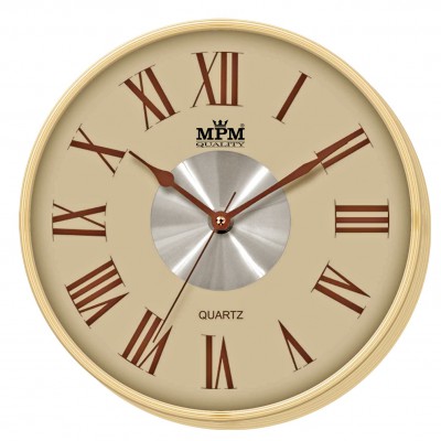 E-shop Nástenné hodiny MPM, 2 2976.51.H - hnedá svetlá, 30cm