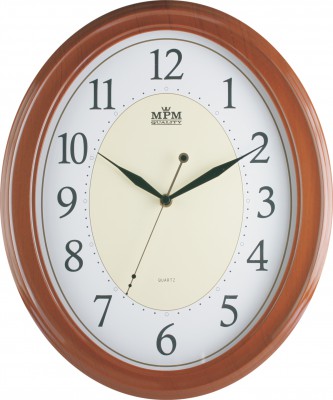 E-shop Nástenné hodiny MPM, 1898.52.SW - hnedá, 35cm