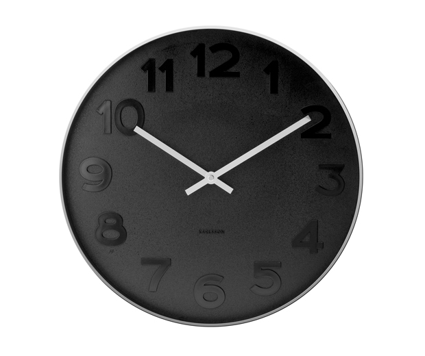 E-shop Nástenné hodiny Karlsson Mr. Black KA5632, 38cm