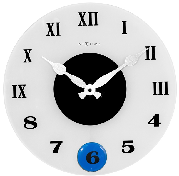 E-shop Nástenné kyvadlové hodiny 8635 Nextime Milano Color 35cm