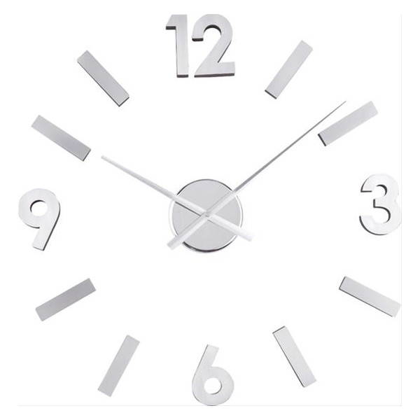 E-shop Nalepovacie nástenné hodiny Balvi 21212 Numbers Steel 60cm