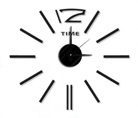 E-shop Nalepovacie nástenné hodiny, MPM 3510/Time bk, 50cm