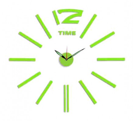 E-shop Nalepovacie nástenné hodiny, MPM 3515/Time Green, 60cm