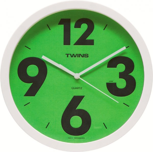 E-shop Twins nástenné hodiny 903 zelené 26cm