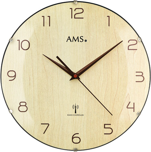 E-shop Rádiom riadené nástenné hodiny AMS 5557, 32 cm