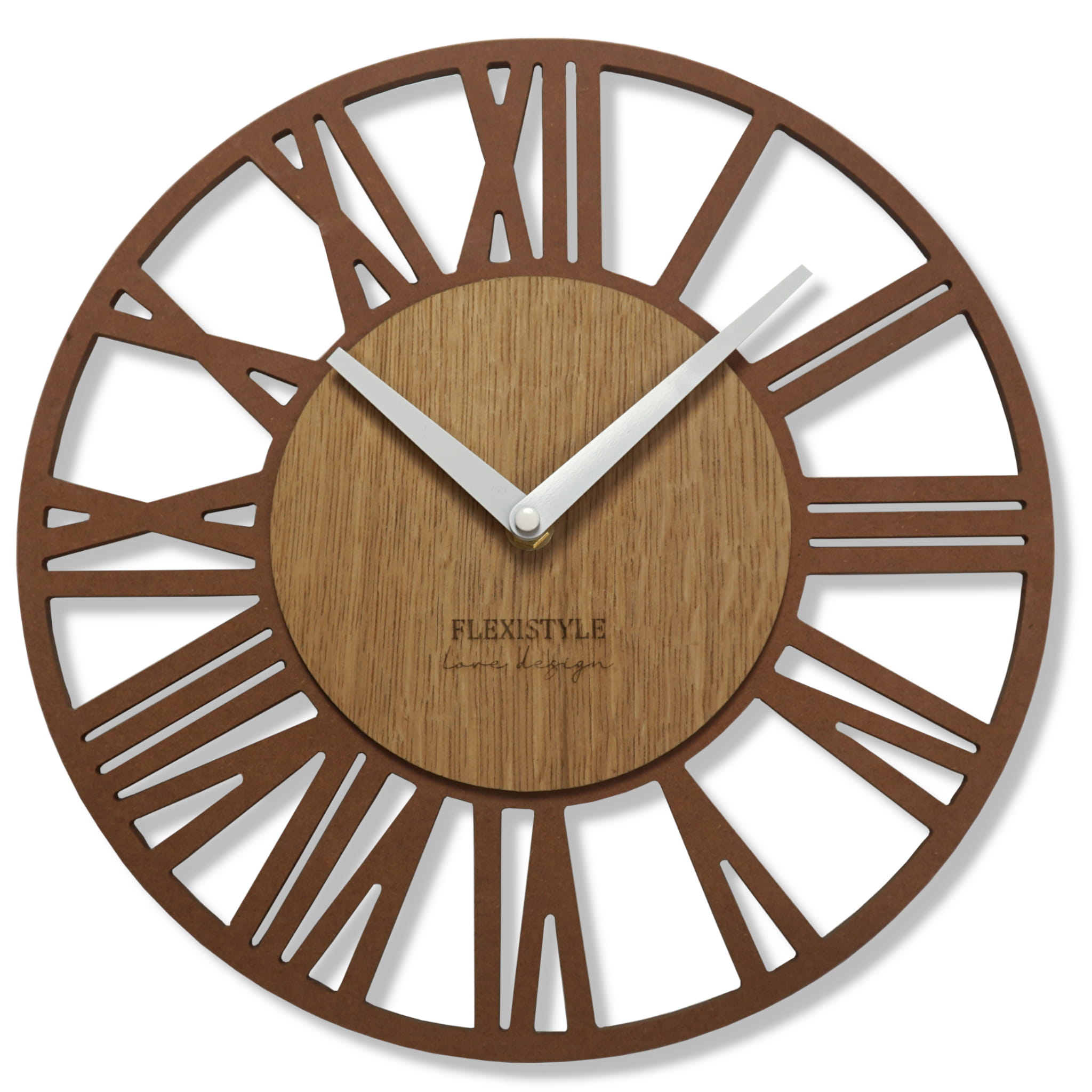 E-shop Nástenné hodiny Loft Piccolo bronze Flex z219-9a-2-x, 30 cm