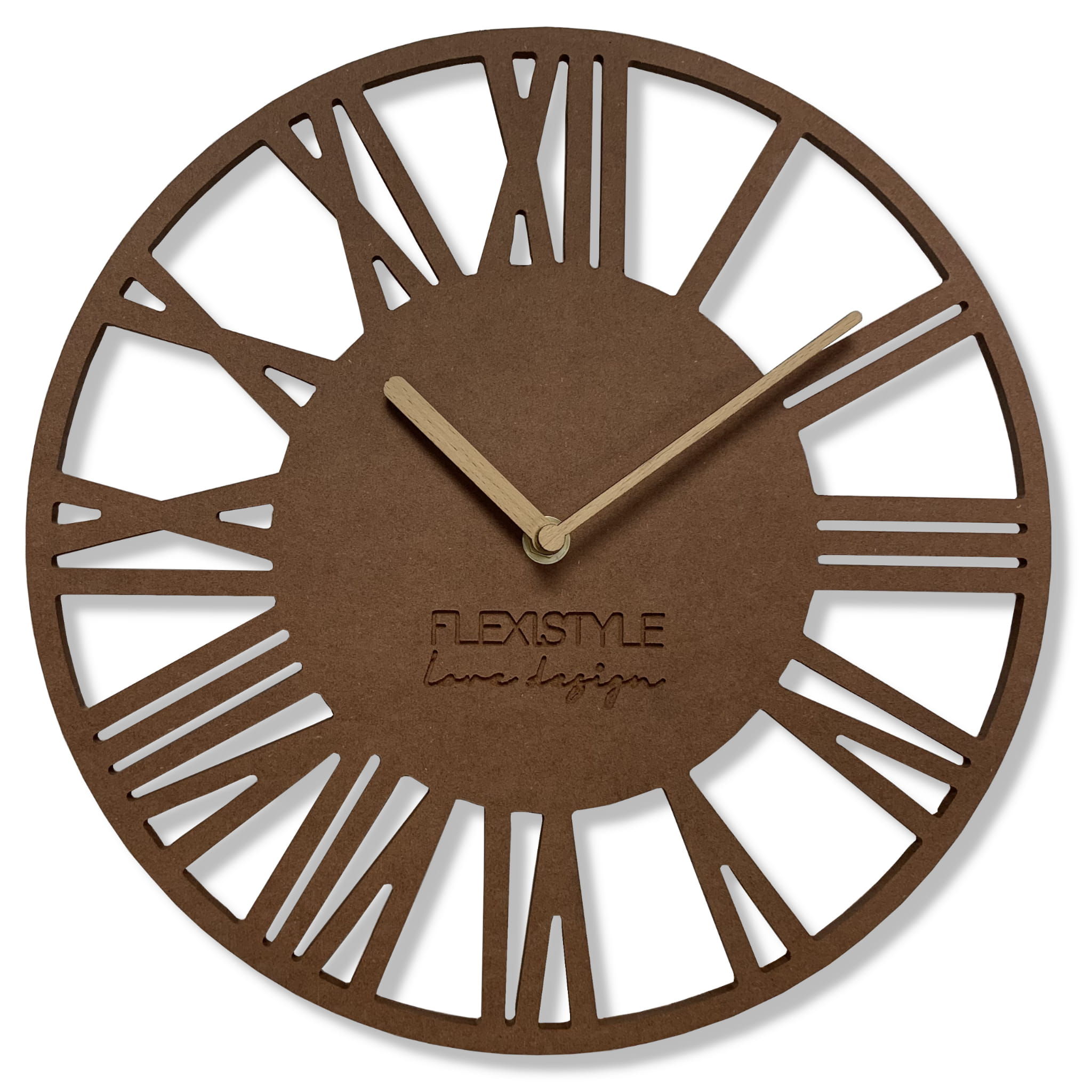 E-shop Nástenné hodiny Loft Piccolo bronze Flex z219-9a-dx, 30 cm
