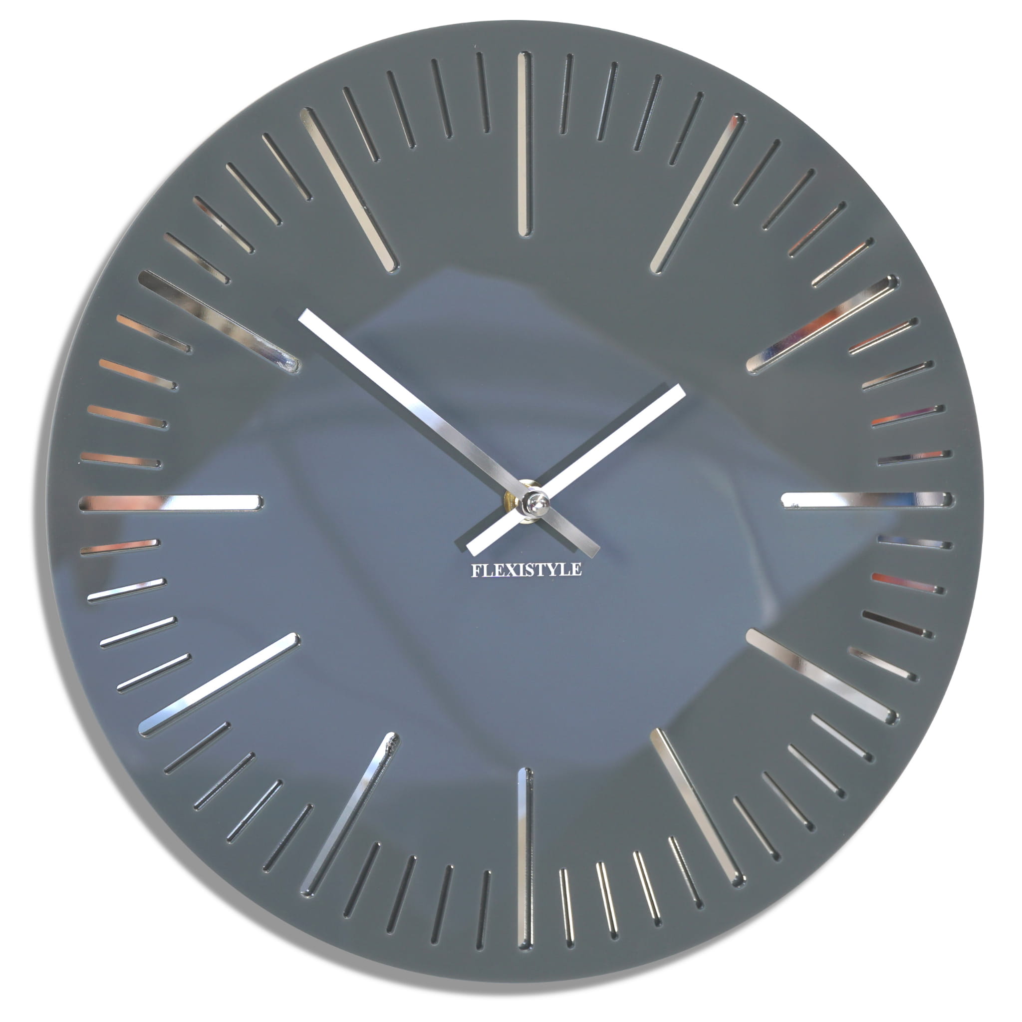 E-shop Nástenné akrylové hodiny Trim Flex z112-1a0-x, 30 cm, sivé