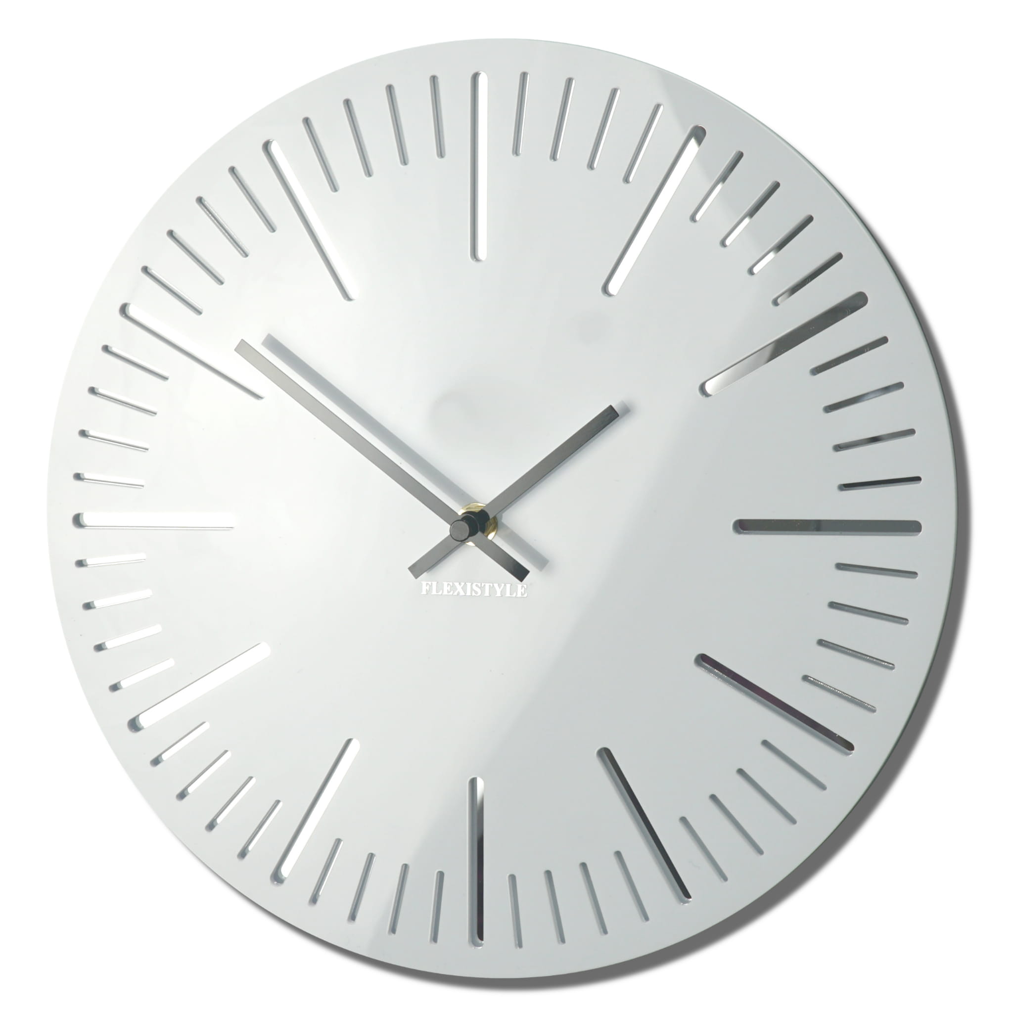 E-shop Nástenné akrylové hodiny Trim Flex z112-2-0-x, 30 cm, biele