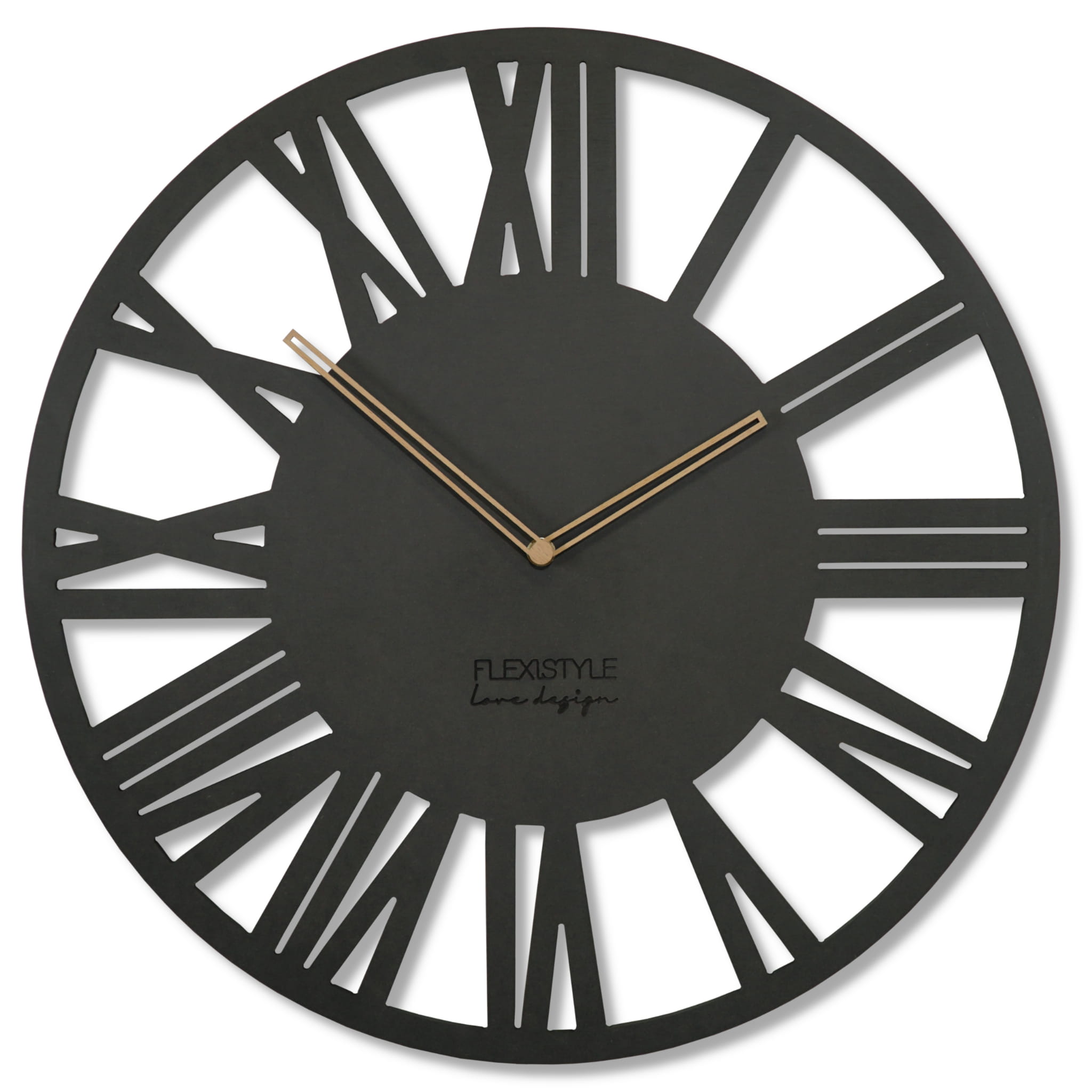E-shop Nástenné hodiny Loft Adulto, z219 čierna 50cm