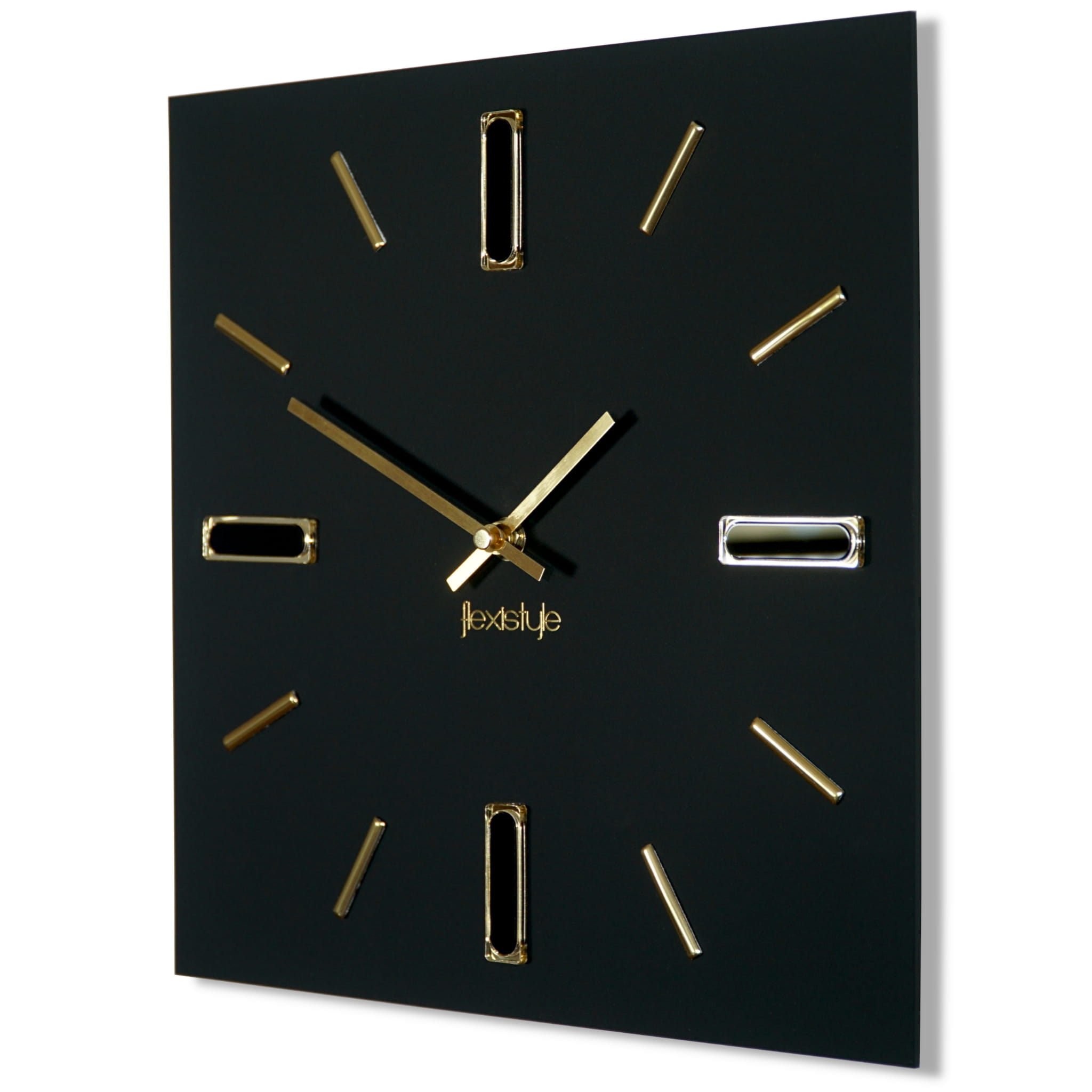 E-shop Nástenné hodiny Brilliant Flexistyle z118, 30cm zlatá
