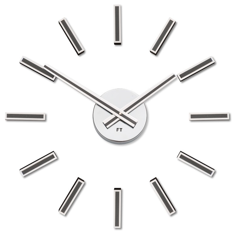 E-shop Dizajnové nalepovacie hodiny Future Time FT9400TT Modular titanium 40cm