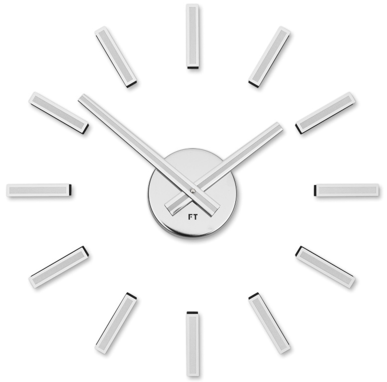 E-shop Dizajnové nalepovacie hodiny Future Time FT9400WH Modular white 40cm