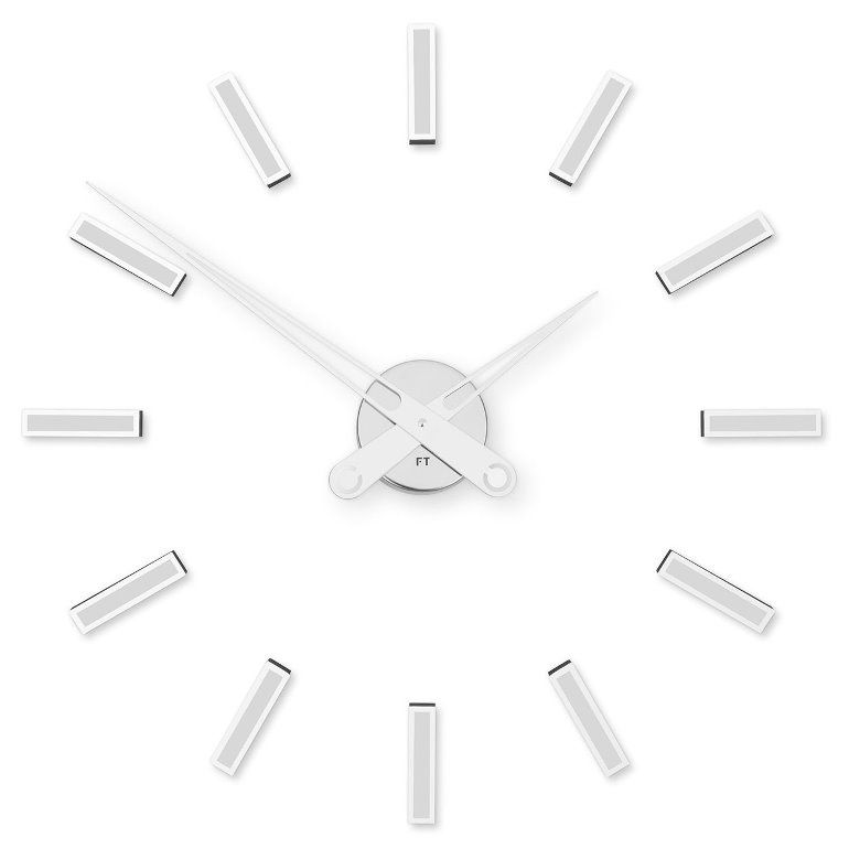 E-shop Dizajnové nalepovacie hodiny Future Time FT9600WH Modular white 60cm