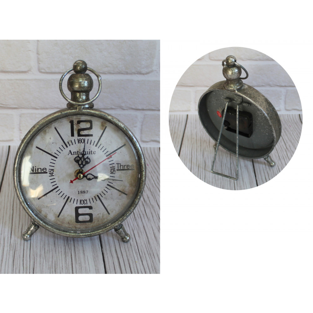 E-shop Stolové hodiny motív Budík Antiquite, 7A7, 16cm