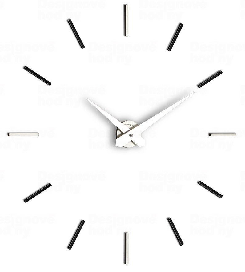 E-shop Designové nástenné hodiny I200MN IncantesimoDesign 90-100cm, black
