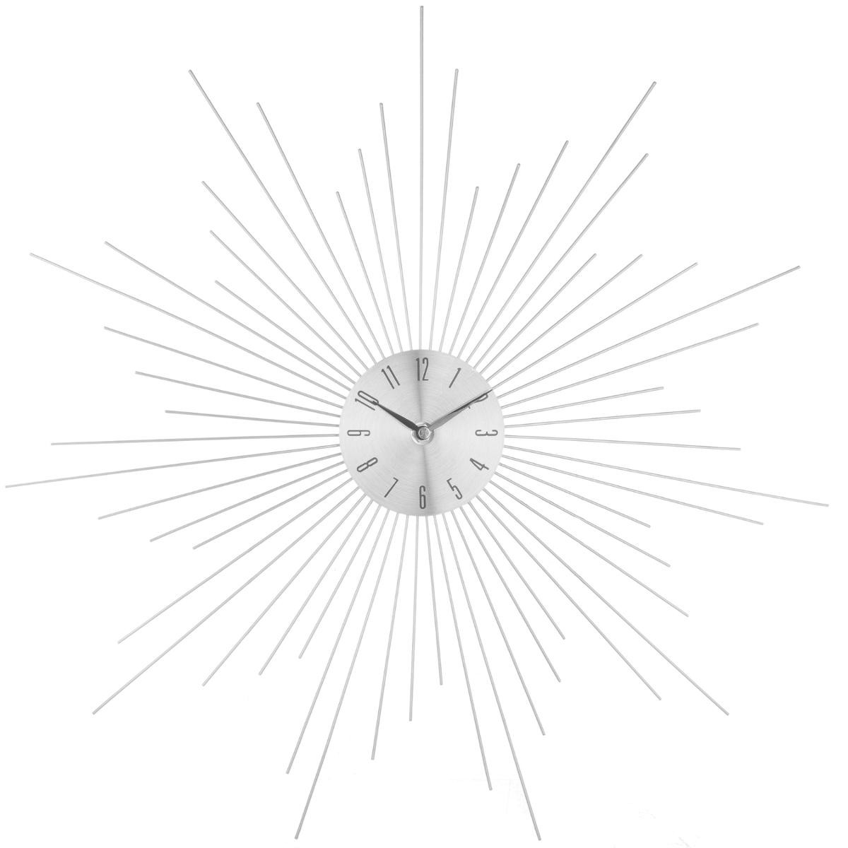 E-shop Nástenné hodiny Atmosphera Crystal SUN silver, 50cm