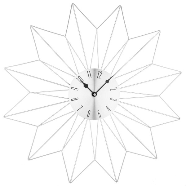 E-shop Nástenné hodiny Crystal Star silver, 50cm
