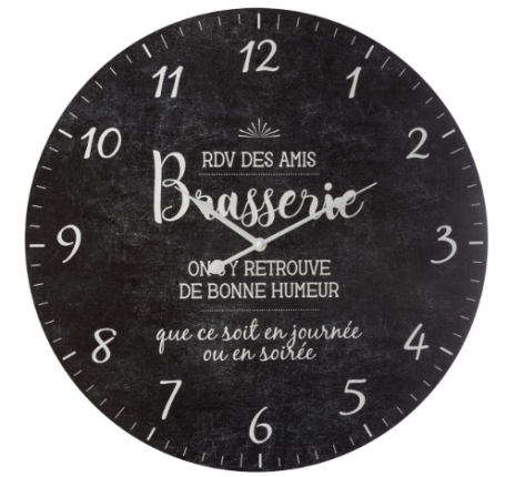 E-shop Nástenné vintage hodiny Brasserie Atmosphera 2366, 57 cm