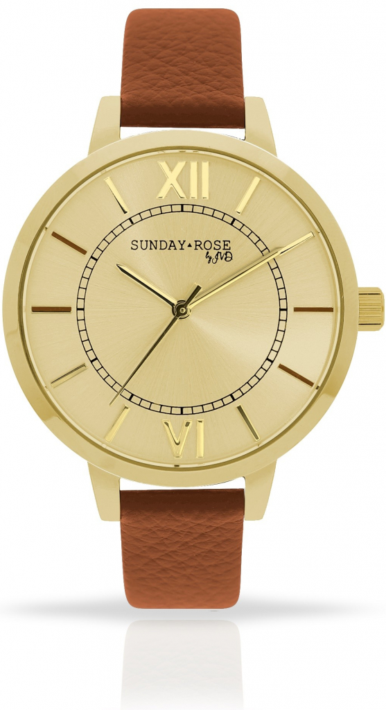 E-shop Náramkové hodinky JVD Sunday Rose Classic GOLDEN BROWN