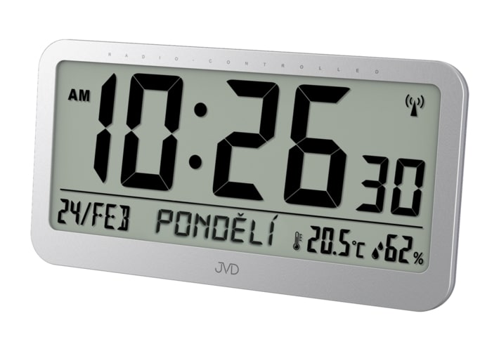 E-shop Digitálne hodiny JVD RB9359.2, 40cm biela