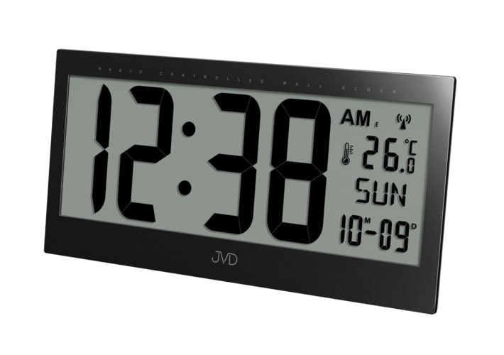 E-shop Digitálne hodiny JVD RB9380.1, 31cm čierna