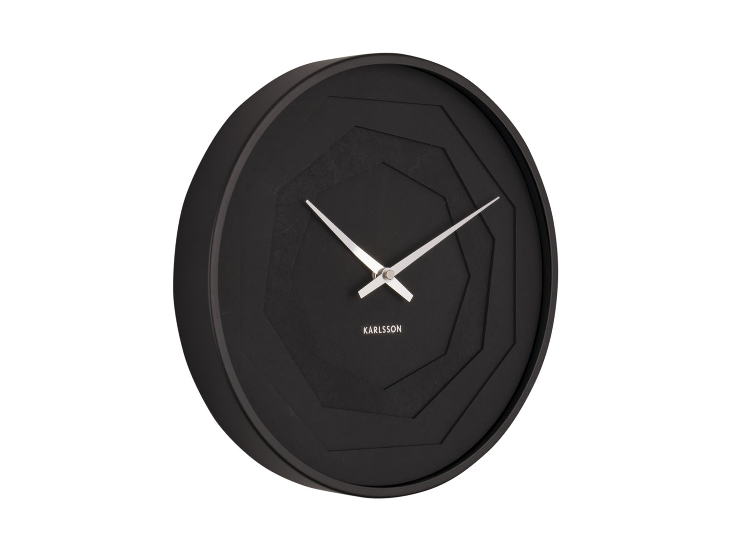 Nástenné hodiny Karlsson KA5850, čierna 30cm