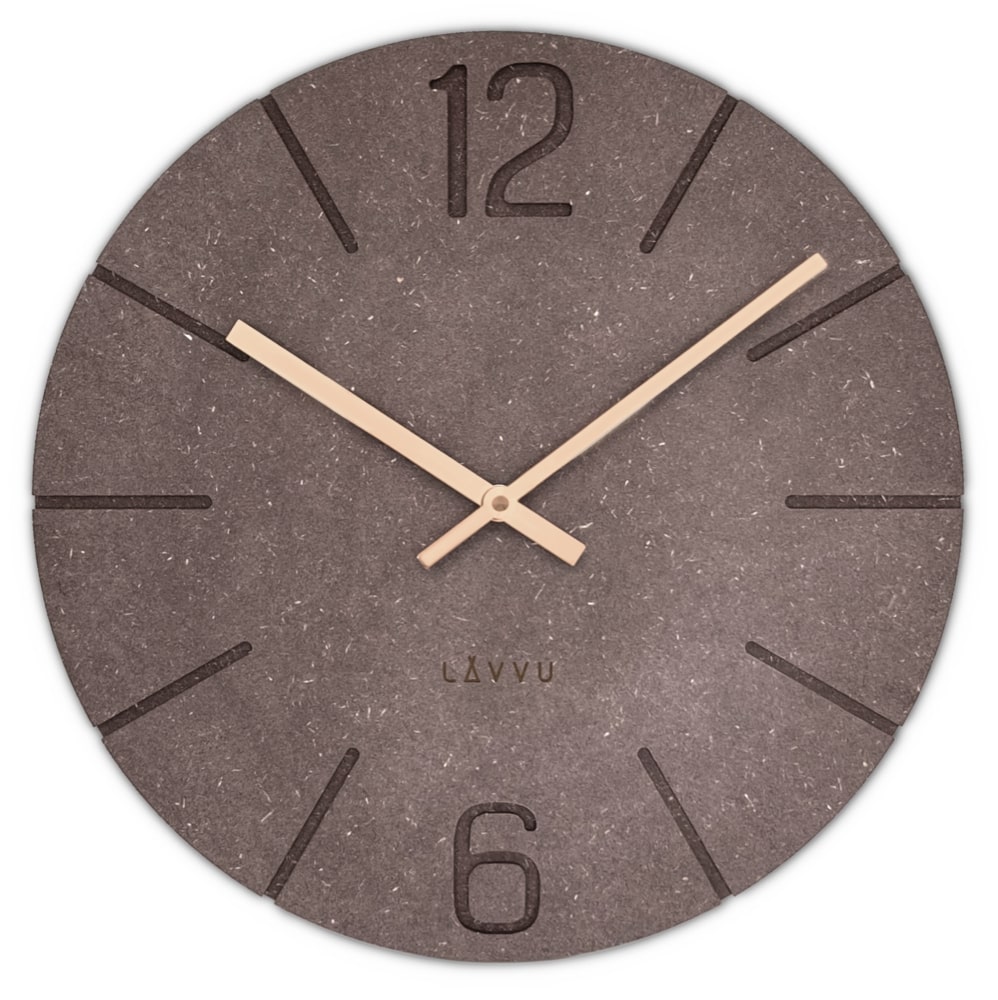 E-shop Drevené hodiny LAVVU Natur LCT5024, hneda 34cm