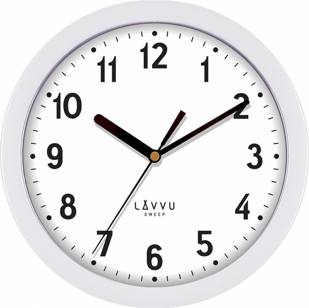 E-shop Nástenné hodiny LAVVU BASIC LCS2020 White, 25cm