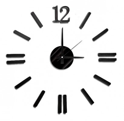 E-shop Nalepovacie nástenné hodiny, MPM 3658/12 BK, 50cm