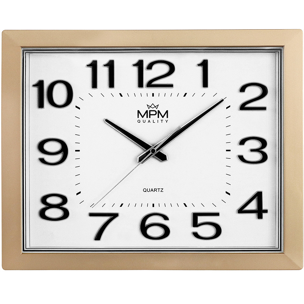 E-shop Hranaté nástenné hodiny MPM 4224.80