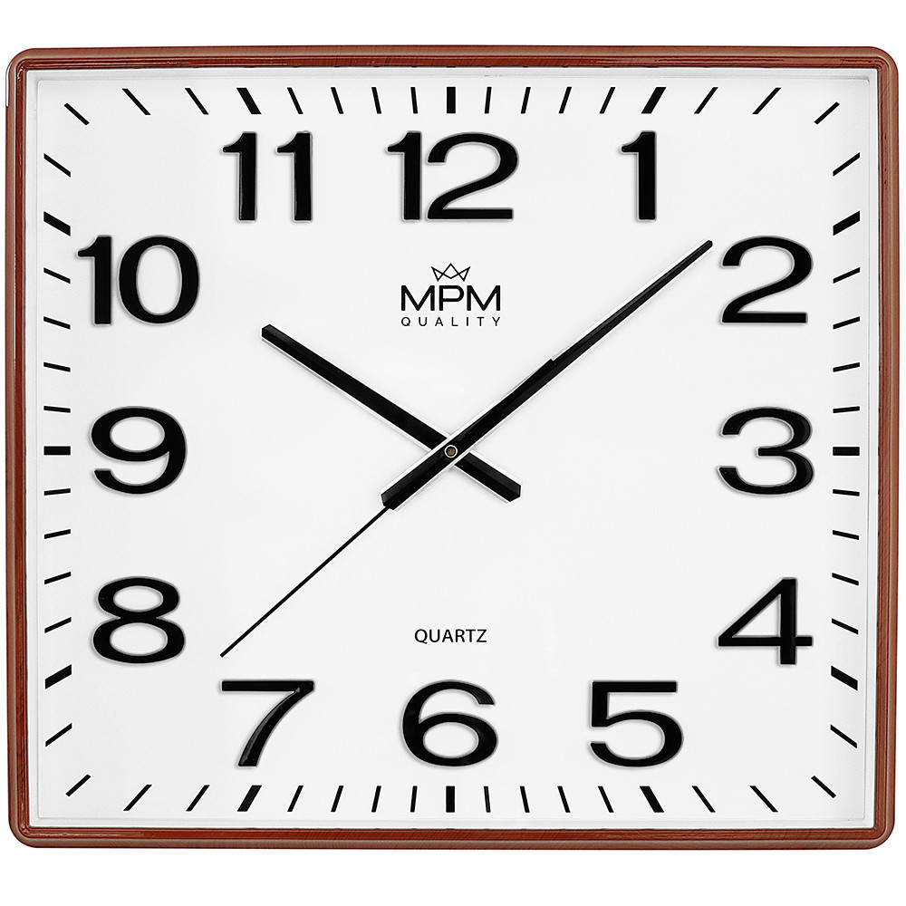 E-shop Hranaté nástenné hodiny MPM 4225.50