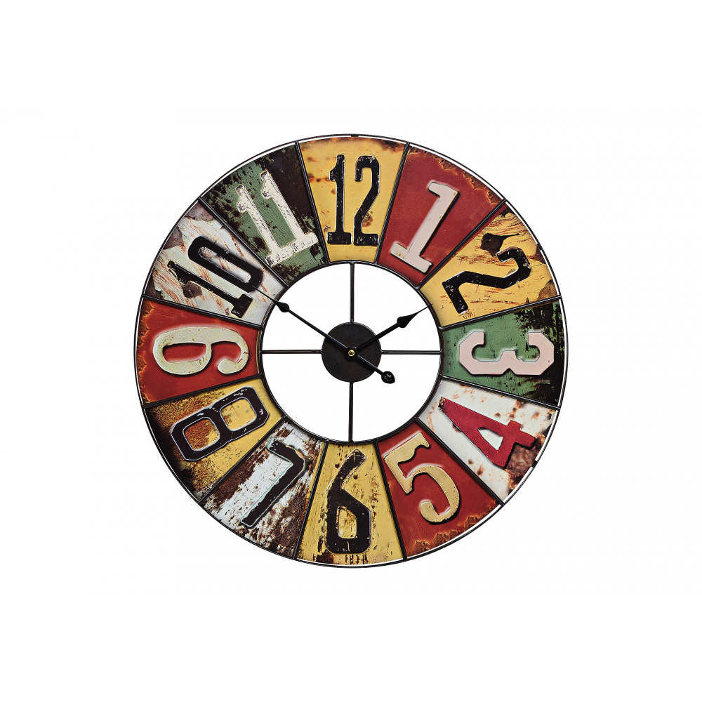 E-shop Nástenné hodiny Vintage Rund, kovové, WUR7905, 58cm